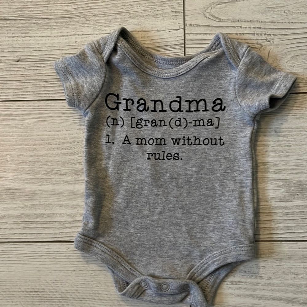 “Grandma” onesie